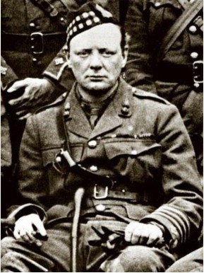 churchill winston scots wwi ww1 military royal fusiliers history bn guards war served famous 6th army scottish british commanding officer