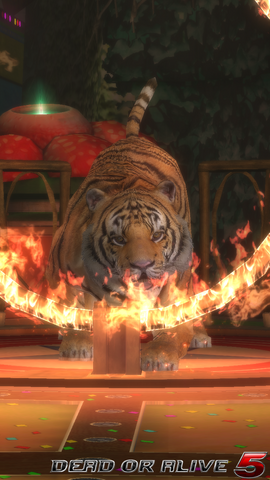 File:DOA5LR - The Tiger Show1 - screen by AdamCray and AgnessAngel.png