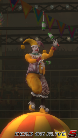 File:DOA5LR - The Show - Clown1 - screen by AdamCray and AgnessAngel.png