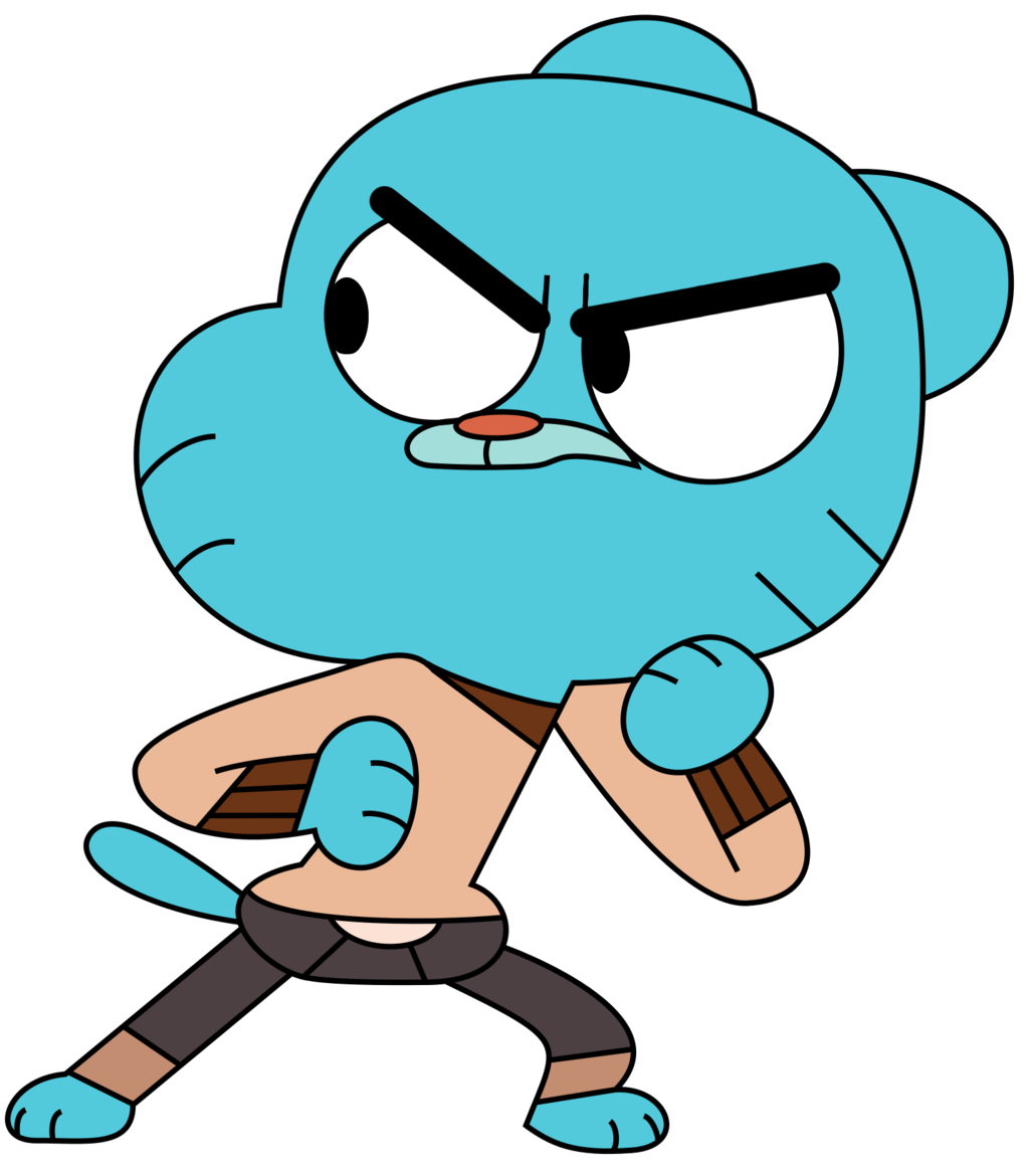Dream after surviving Gumball when he sees Nicole Waterson approaching him, Dream vs. Gumball