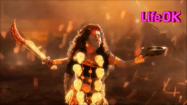 File:Goddess Kali Catching Raktabeej's Blood.png