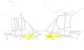 Battle of ships