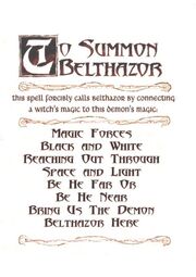 To Summon Belthzor
