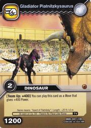 Piatnitzkysaurus-Gladiator TCG Card (German)