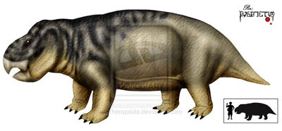 Dicynodont giant Poland by Theropsida