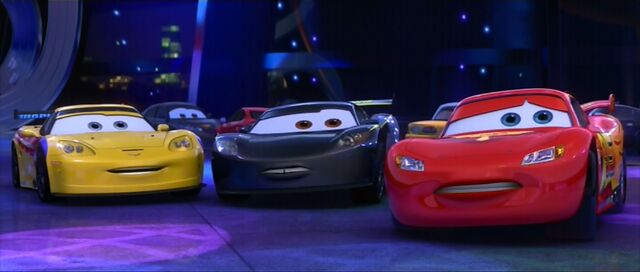 File:Jeff, Lewis and Lightning staring at Mater.jpg