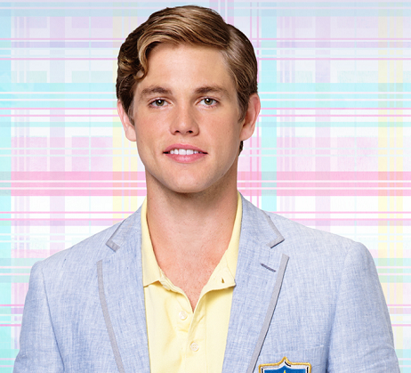 Resultado de imagen para Jedidiah Goodacre como El príncipe Chad Charming, el hijo de Cenicienta y El príncipe Charming.