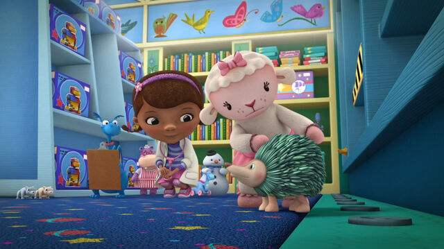 File:Lambie and toy porkupine.jpg