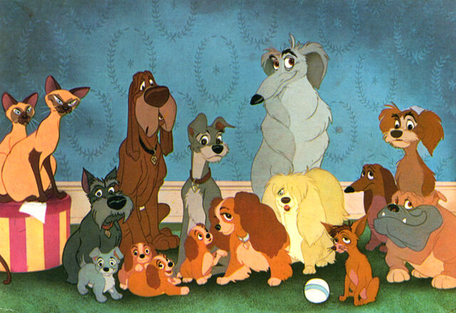 File:Lady and the Tramp book family photo.jpg