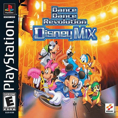 File:Dance Dance Revolution Disney Mix North American PlayStation cover art.png