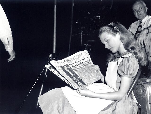 File:Kathryn Beaumont Reads Newspaper.jpg