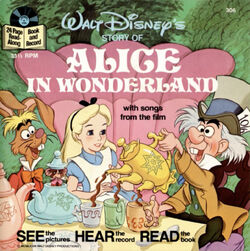 Alice in Wonderland Disney Read Along Record