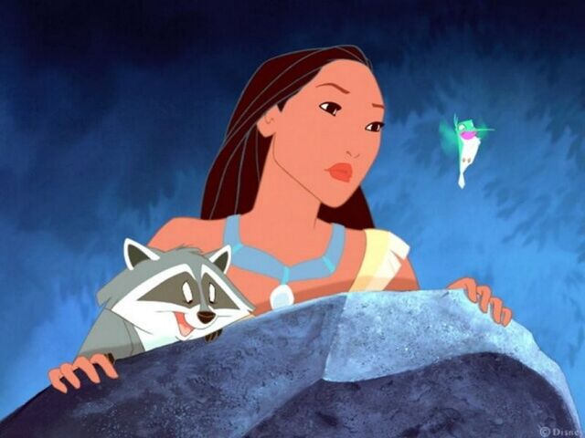 File:Pocahontas, Meeko and Flit.jpg