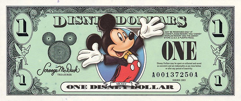 Resultado de imagen para mickey mouse dollar