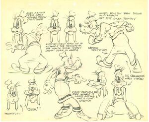 Goofy model sheet