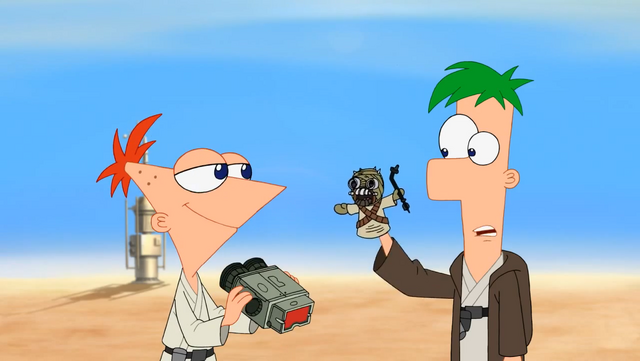 File:PhineaswithbinocularsandFerbwithsandpeoplepuppet.png