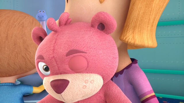 File:Pink teddy bear winking.jpg