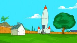 The boys' rocket