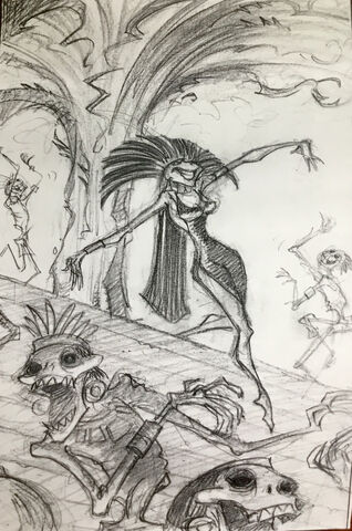 File:Mick, Bowie and Lemmy with Yzma.jpg