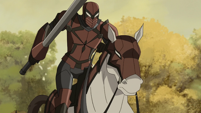 File:Spyder-Knight riding his fathful stead USMWW.png