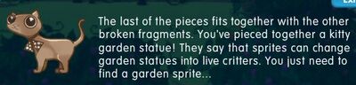 Critter kitty statue