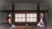 Tenka le entrega la espada a Soramaru