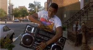 Perhaps the most famous BOOM BOX in movie history?