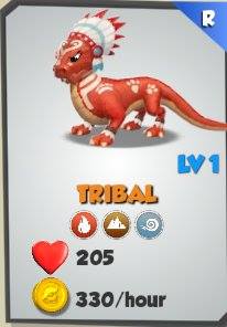 how to breed a tribal dragon in dragon mania legends
