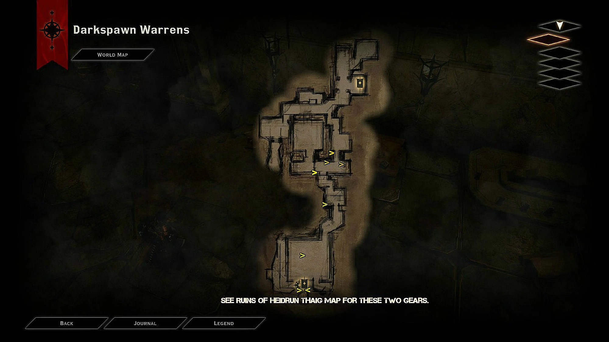 Dragon age inquisition шестерни на глубинных тропах карта