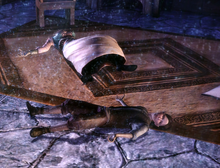 Oriana and Oren Cousland lying dead.png