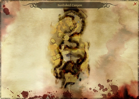 Sunbaked Canyon Map