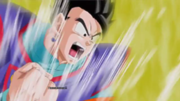 Gohan entrando en el estado definitivo