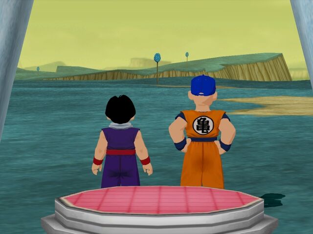 File:Gohan Krillin Namek Budokai.jpg