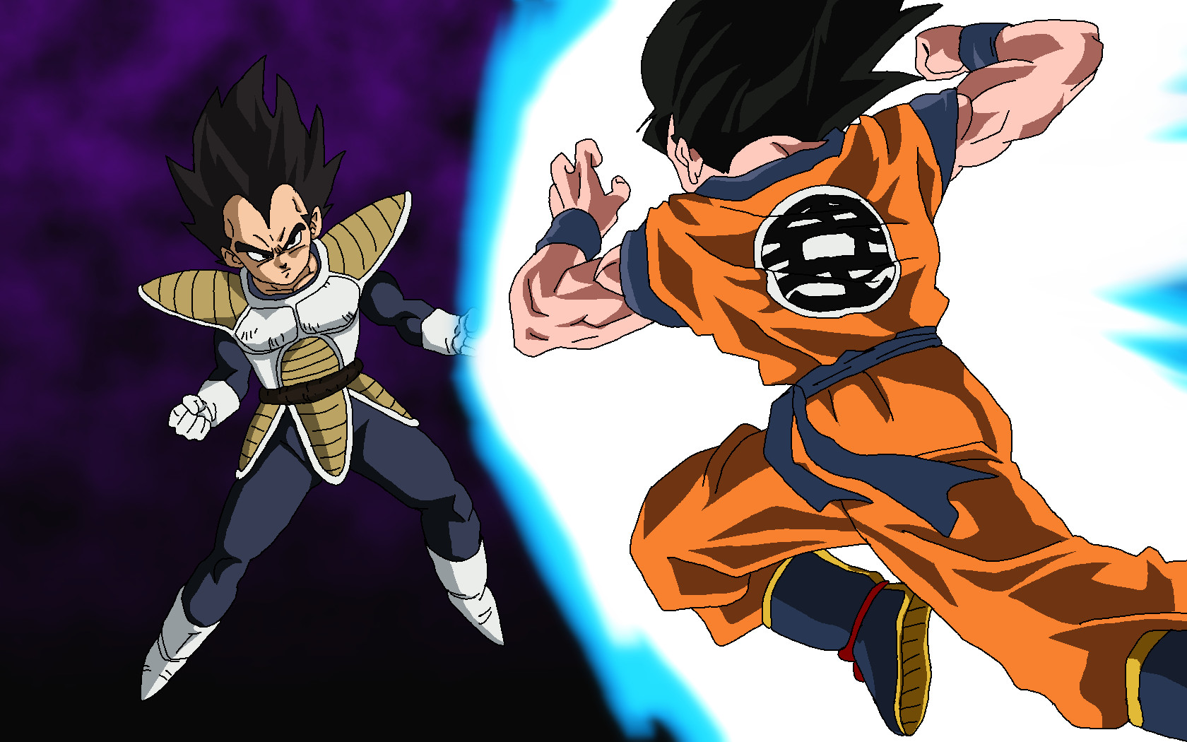 Dragonball Z Son Goku Vs Vegeta Gorilla Formed Illust - vrogue.co