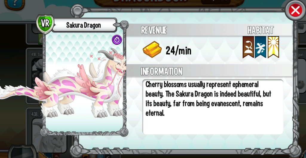 Dragon City Sakura Dragon
