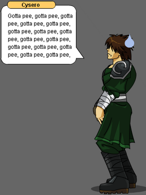 Gotta pee