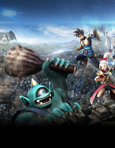 File:DQHTWTWBB - Luceus and Aurora battling Cyclops and other monsters.jpg