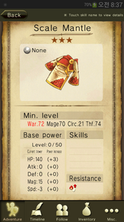 Scale mantle
