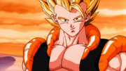 Gogeta's rarely seen smile