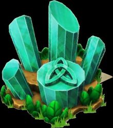 Emerald triquetra