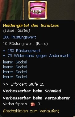 Heldengürtel des Schutzes