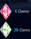 White and Pink crystals