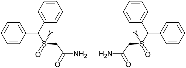 Datei:(±)-Modafinil Enantiomers Strutucral Formulae.png