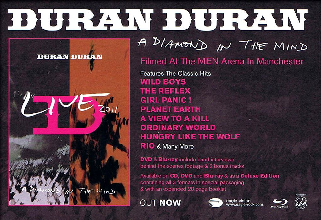 A Diamond In The Mind Duran Duran Image - DURAN DURAN - A Diamond in the Mind flyer advert promo dvd