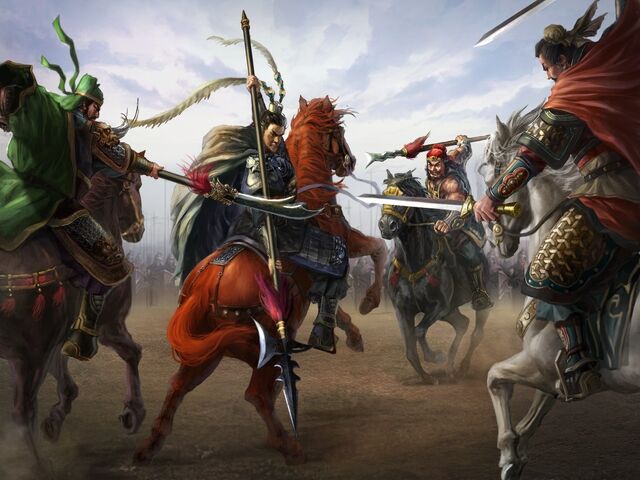 File:Lu Bu vs Three Brothers-RoTK12.jpg