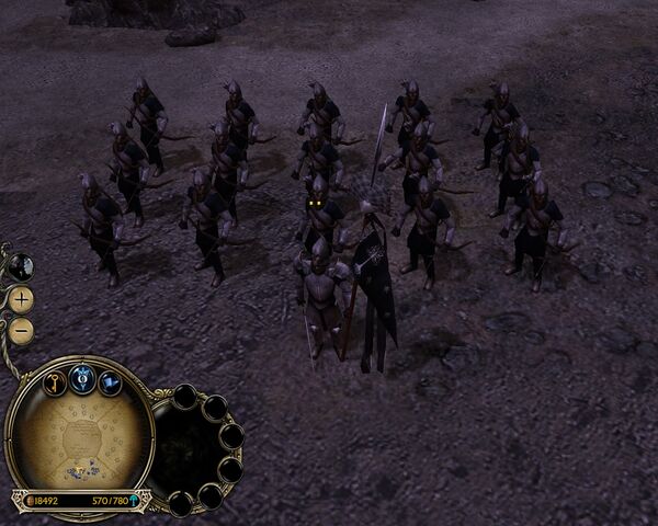 Datei:Gondor Bogenschützen Bataillon mit Bannerträger 421.jpg