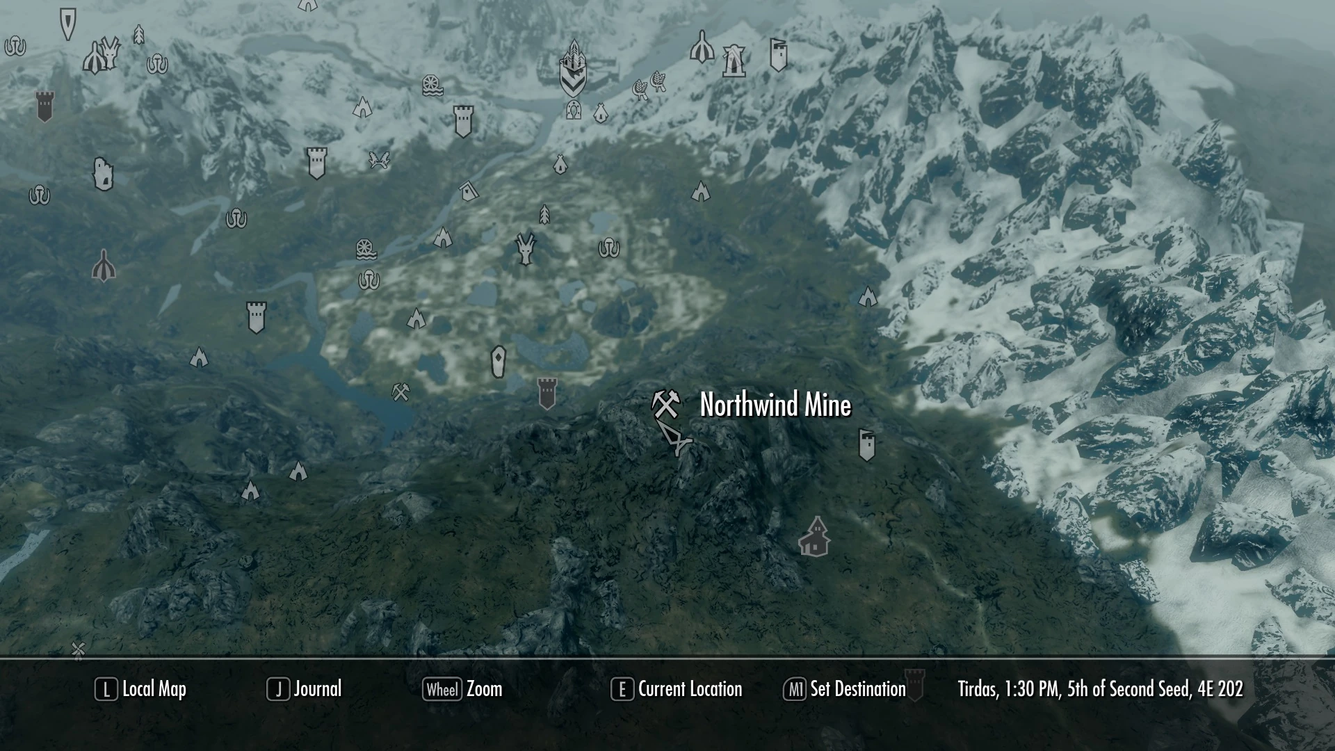 Image Northwind Mine Map.jpg Elder Scrolls FANDOM powered by Wikia