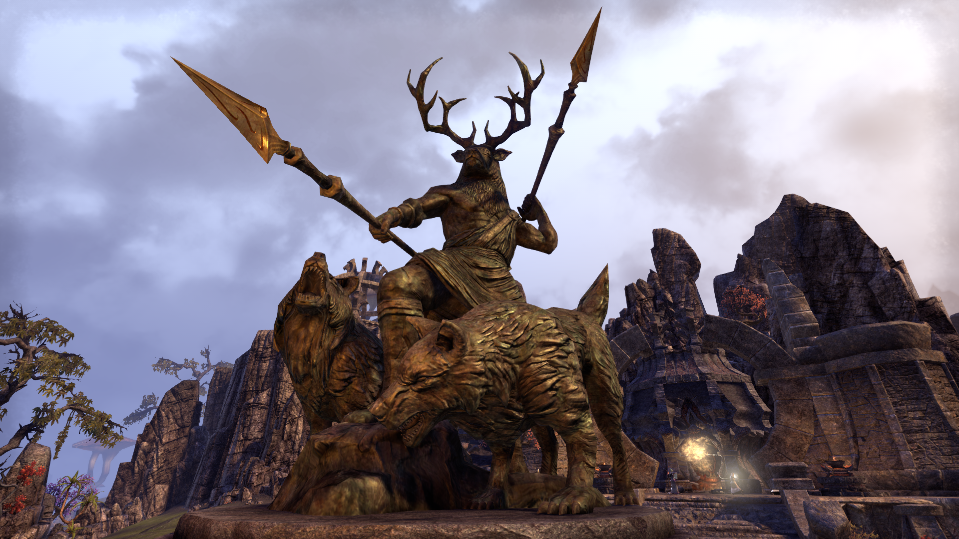Image Hircine Statue Heimlyn Keep.png Elder Scrolls FANDOM