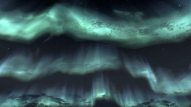 File:Skyrim Aurora outside High Hrothgar.png
