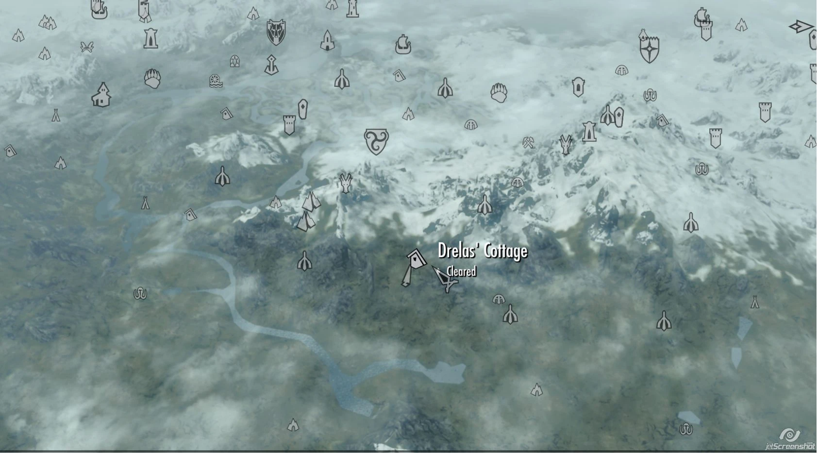 Image Drelas Cottage map skyrim.jpg Elder Scrolls FANDOM powered